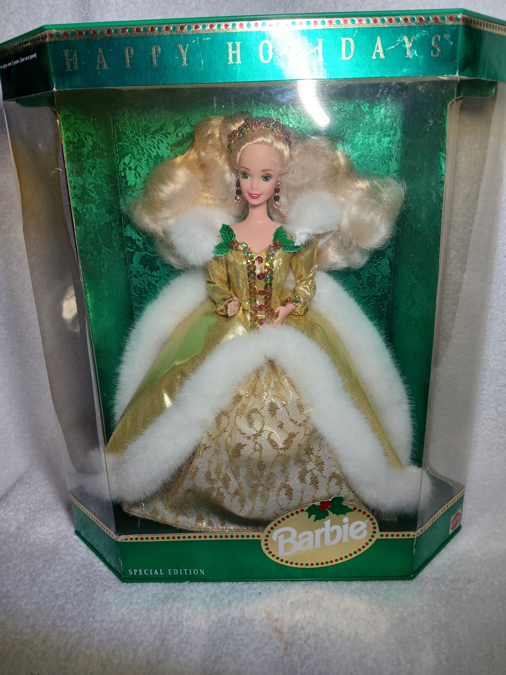 1994 Happy Holidays Barbie Doll, a Special Edition released by Matel.